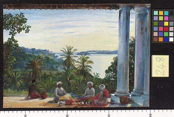 248. Bombay Pedlars in Mrs. Camerons Verandah, Kalutara, Ceylon