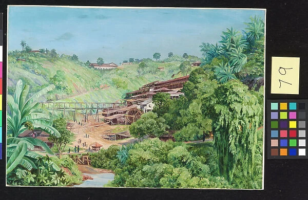 79. View of the Old Gold Works at Morro Velho, Brazil