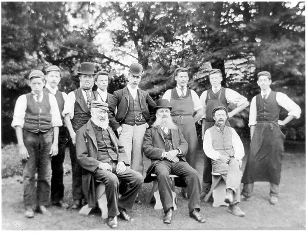 Ernest Henry Wilson (back row, second from right) with colleagues while