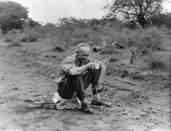 John Hutchinson on expedition in Northern Transvaal in 1930
