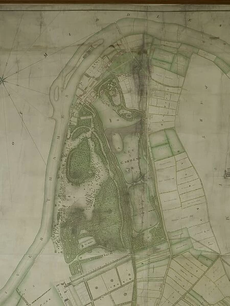 Map of Kew Gardens, 1771