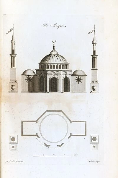 The Mosque. Illustration from Sir William Chambers 1763 publication