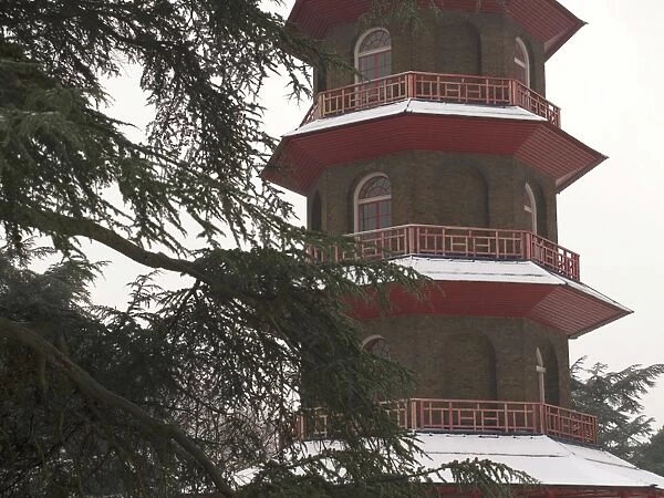The Pagoda in snowy landscape