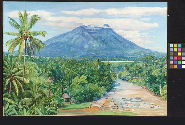 Painting 619. View of the Salak Volcano, Java, from Buitenzorg