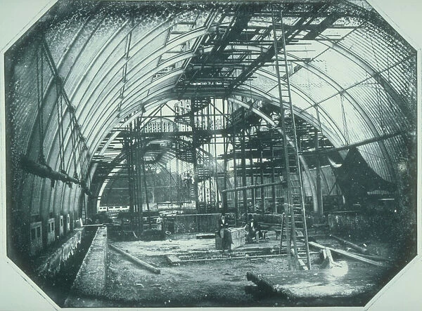 The Palm House under construction