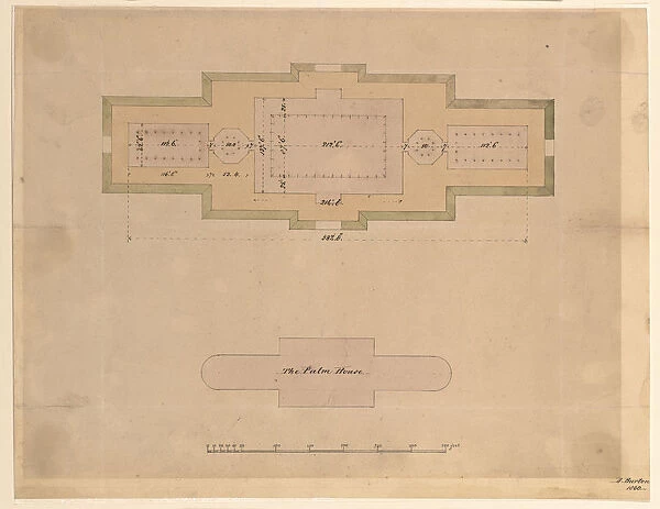 Plan of the Palm House, 1860