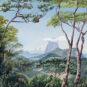 823. View of the Sugarloaf Mountain from the Aqueduct Road, Rio Janeiro