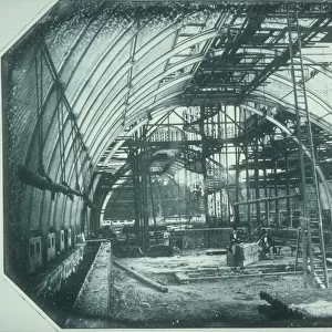 The Palm House under construction