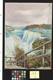 Landscape Collection: 193. The American Fall from Pearl Island, Niagara