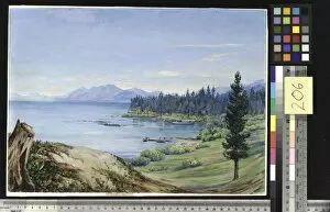 Lake Gallery: 206. Another View of Lake Tahoe and Nevada Mountains, California