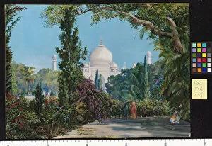 Marianne North Gallery: 228. The Taj Mahal at Agra, North-West India