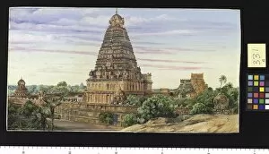 Marianne North Gallery: 331. Temple of Tanjore, Southern India