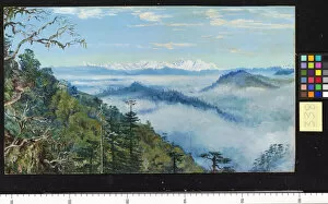 Marianne North Collection: 338. Mount Everest or Deodunga, from Sundukpho, North India