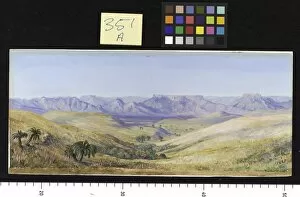 Marianne North Collection: 351. View of the Mountains from the railway between Durban and M