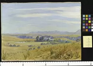 Landscape Gallery: 444. View of Cadles Hotel and the Kloof beyond, near Grahamstow