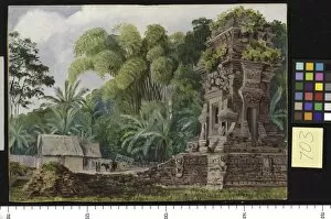 Marianne North Collection: 703. Small Hindu Temple of Kidel, Java