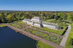 Glasshouses Collection: Aerial shot of the Palm House