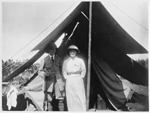 Monochrome Gallery: John Davenport Snowden and wife, Uganda 1916