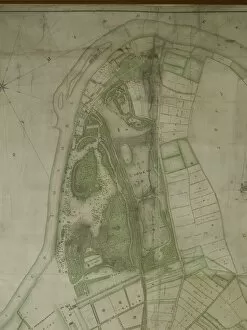 History Gallery: Map of Kew Gardens, 1771