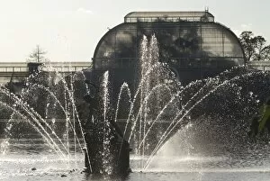 Autumn Gallery: Palm House and fountain