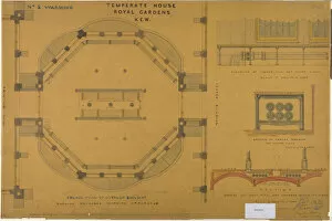 Decimus Burton Gallery: The Temperate House- Ground plan of Octagon Building, 1860