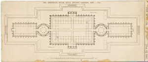 Maps and Plans Gallery: The Temperate House plan, 1861